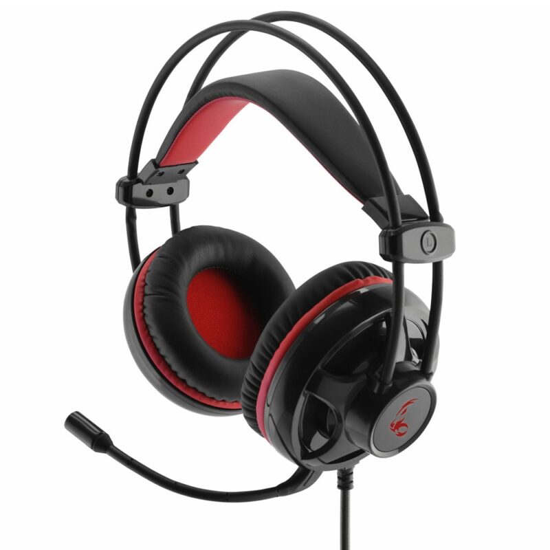 Слушалки MediaRange MRGS300, микрофон, 2x 3.5mm жак, USB, гейминг, черно-червени Намаления и отстъпки ЧеренПетък 3