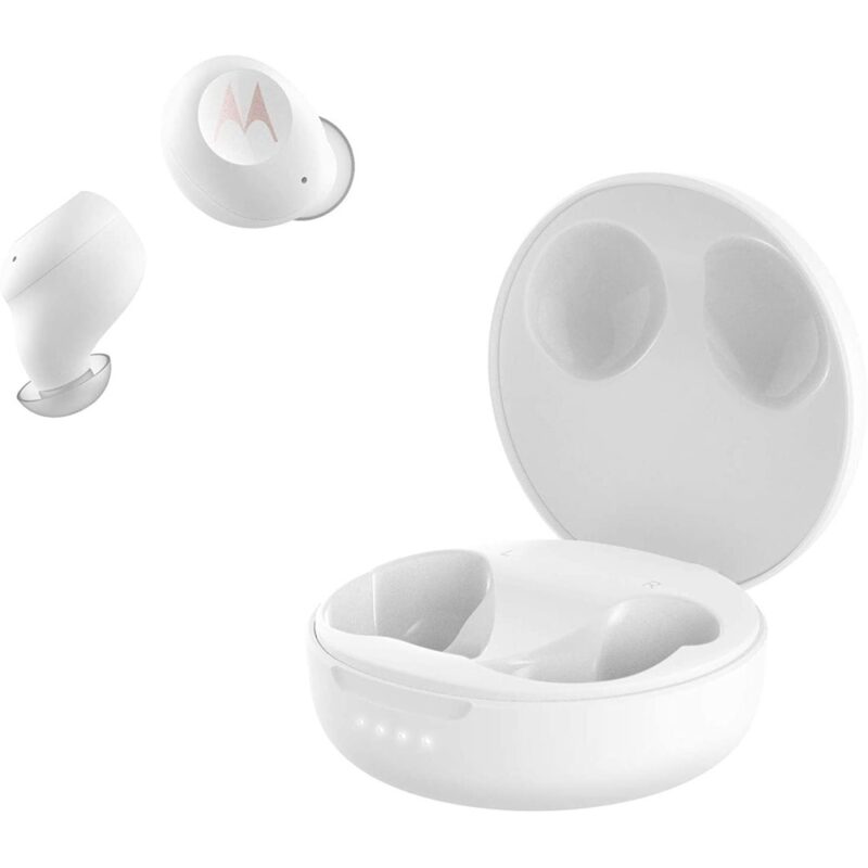 Слушалки Motorola VerveBuds 250, безжични, Bluetooth, микрофон, IPX5, бели Намаления и отстъпки ЧеренПетък 3