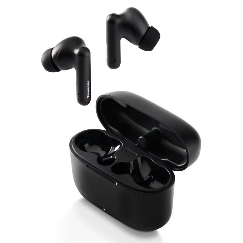 Слушалки Panasonic RZ-B110WDE-K, безжични, микрофон, Bluetooth, тип „тапи“, до 26 часа време на работа, черни Намаления и отстъпки ЧеренПетък 3