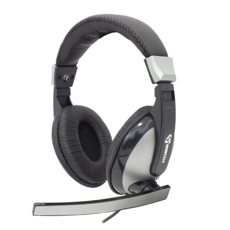 Слушалки SBOX HS-302, микрофон, AUX, черни Намаления и отстъпки ЧеренПетък 3