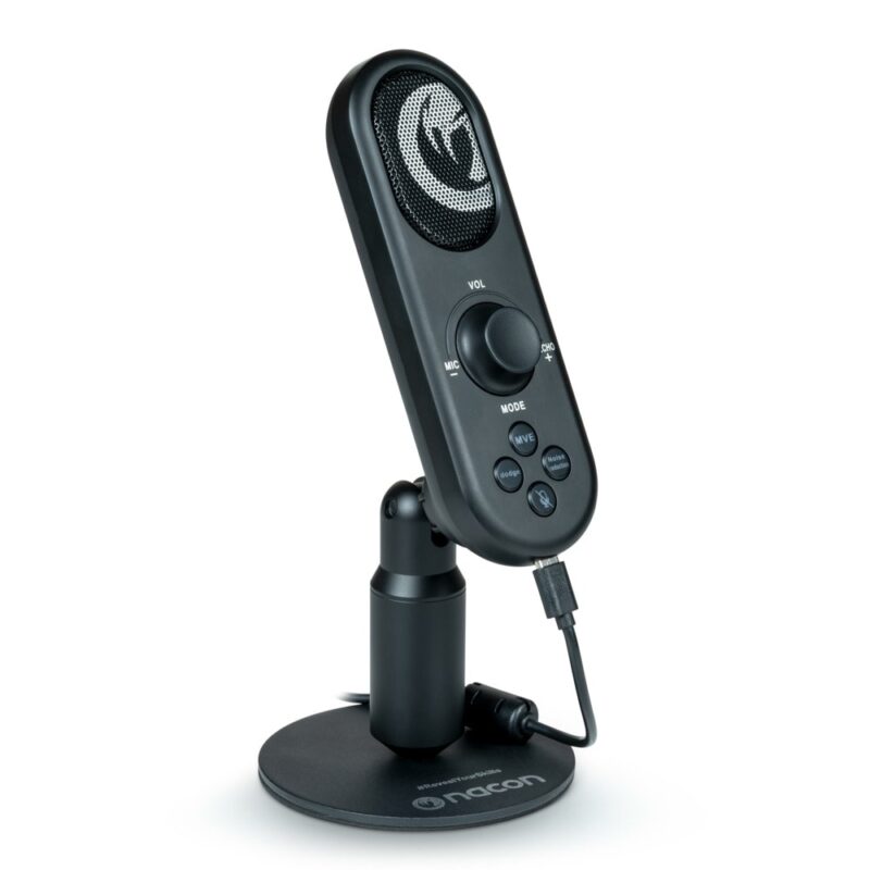 Микрофон Nacon PC Streaming, USB-C, със стойка, черен Намаления и отстъпки ЧеренПетък 3