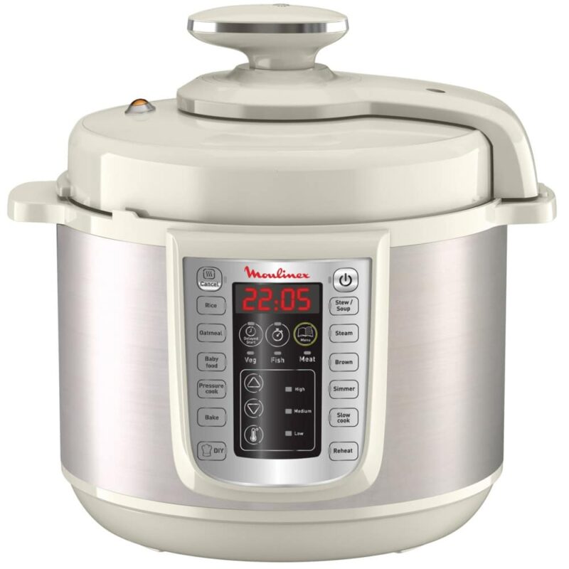 Мултифункционален уред за готвене Moulinex CE505A10, 6l вместимост, 25 програми за готвене, 1200W, бял Намаления и отстъпки ЧеренПетък 3