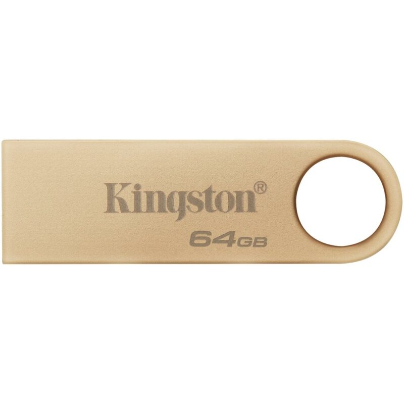 Памет 64GB USB Flash Drive, Kingston DataTraveler SE9 (Gen 3), USB 3.2 Gen 1, златиста Намаления и отстъпки ЧеренПетък 3