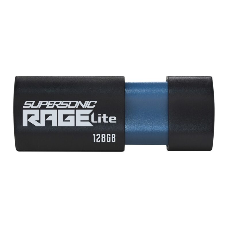 Памет 128GB USB Flash Drive, Patriot Supersonic Rage Lite (PEF128GRLB32U), USB 3.2, черна Намаления и отстъпки ЧеренПетък 3