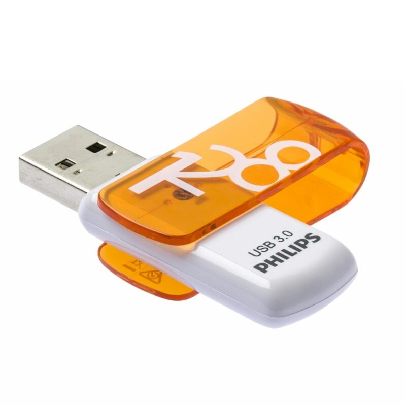 Памет 128GB USB Flash Drive, Philips FM12FD00B/00, USB 3.0, бяла Намаления и отстъпки ЧеренПетък 3