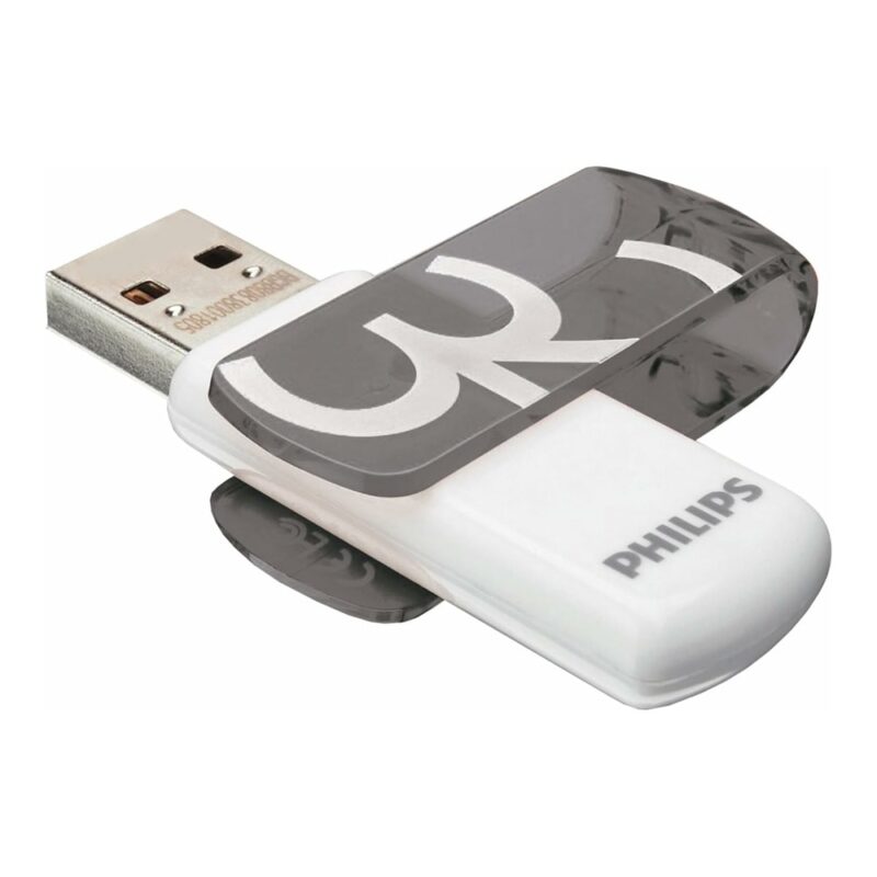 Памет 32GB USB Flash Drive, Philips FM32FD05B/00, USB 2.0, бяла Намаления и отстъпки ЧеренПетък 3