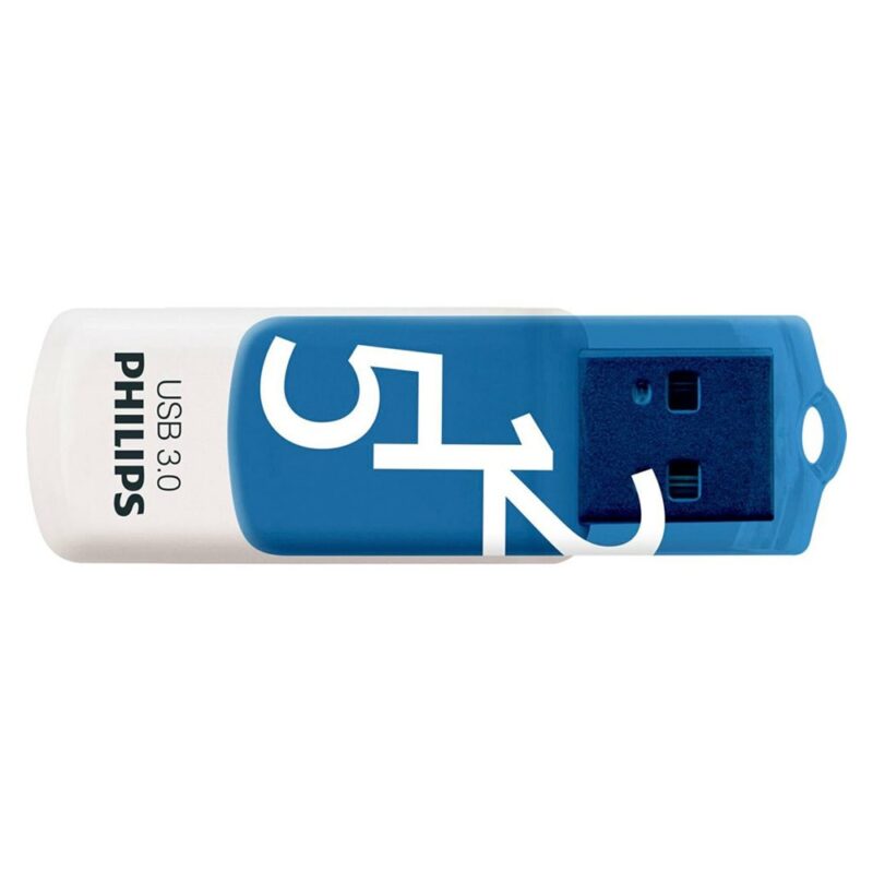 Памет 512GB USB Flash Drive, Philips Vivid, USB 3.0, синьо-бяла Намаления и отстъпки ЧеренПетък 3