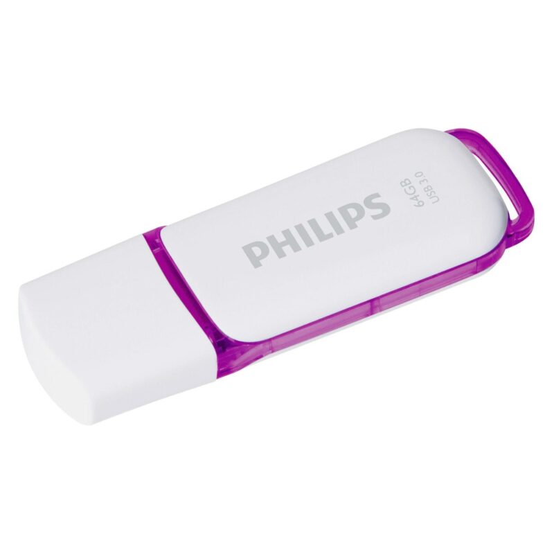 Памет 64GB USB Flash Drive, Philips FM64FD75B/00, USB 3.0, бяла Намаления и отстъпки ЧеренПетък 3