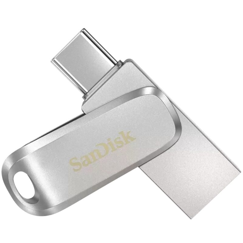 Памет 1TB USB Flash Drive, SanDisk Ultra Dual Drive Luxe (SDDDC4-256G-G46), USB 3.1 Type A/C, OTG Намаления и отстъпки ЧеренПетък 2