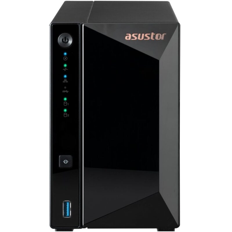 Мрежови диск (NAS) Asustor Drivestor 2 Pro Gen2, двуядрен Realtek RTD1519B 1.7GHz, без твърд диск (2x SATA 6Gb/s), 2GB DDR4, 1x 100/1000/2500Mbps LAN, 3x USB 3.2 Gen 1 Намаления и отстъпки ЧеренПетък 3