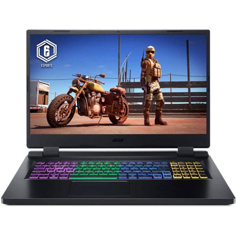 Лаптоп Acer Nitro 5 AN517-55-74T3 (NH.QLGEX.00F), десетядрен Intel Core i7-12650H 2.3/4.7GHz, 17.3″ (43.94cm) Full HD 144Hz Anti-Glare дисплей & GF RTX 4050 6GB GDDR6, (HDMI), 8GB DDR5, 1TB SSD NVMe, 1x USB 3.2 Gen 2 Type-C, No … Намаления и отстъпки ЧеренПетък 3