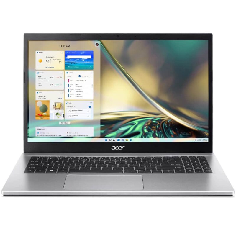 Лаптоп Acer Aspire 3 A315-59-70C8 (NX.K6TEX.00Q)(сребрист), десетядрен Intel Core i7-1255U 1.7/4.7GHz, 15.6″ (39.62cm) Full HD IPS Anti-Glare дисплей, (HDMI), 16GB DDR4, 512GB SSD NVMe, 3x USB 3.2 Gen 1 Type-A, Window … Намаления и отстъпки ЧеренПетък 3