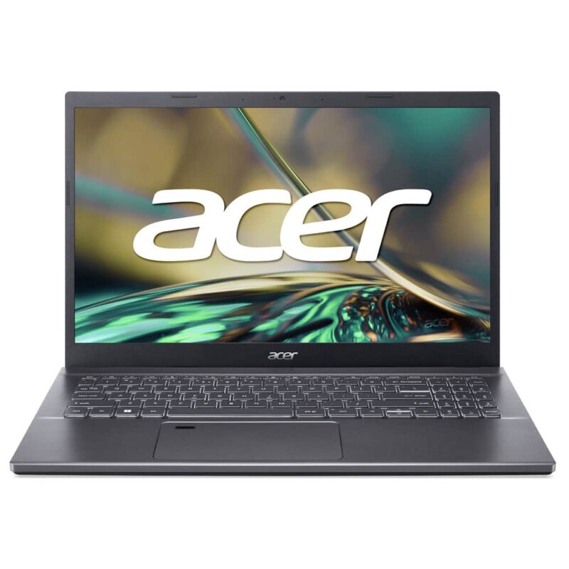 Лаптоп Acer Aspire 5 A515-57-753J (NX.KN4EX.009)(сив), десетядрен Intel Core i7-12650H 2.3/4.7GHz, 15.6″ (39.62cm) Full HD дисплей, (HDMI), 16GB DDR4, 512GB SSD NVMe, 1x USB-C, Free DOS, 1.77kg Намаления и отстъпки ЧеренПетък 3