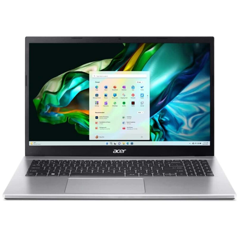 Лаптоп Acer Aspire 3 A315-44P-R48T (NX.KSJEX.00T)(сребрист), шестядрен AMD Ryzen 5 5500U 2.1/4.0GHz, 15.6″ (39.62cm) Full HD IPS Anti-Glare дисплей, (HDMI), 16GB DDR4, 512GB SSD NVMe, 3x USB 3.2 Gen 1, No OS, 1.78kg Намаления и отстъпки ЧеренПетък 3