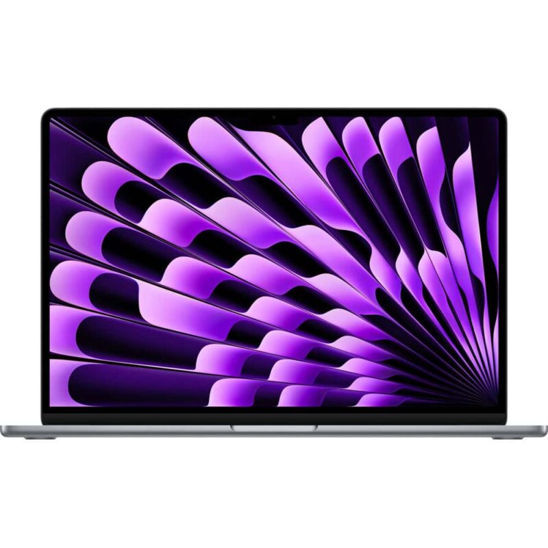 Лаптоп Apple MacBook Air 15.3 M2 (MQKP3ZE/A)(сив), осемядрен Apple M2 3.50 GHz, 15.3″ (38.86 cm) WQXGA+ Retina IPS Display, 8GB RAM, 256GB SSD, 2x Thunderbolt 4, Mac OS Намаления и отстъпки ЧеренПетък 3