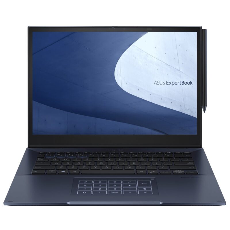 Лаптоп Asus ExpertBook B7 Flip B7402FEA-5G-BG73D0 (90NX0481-M00YN0), четириядрен Intel Core i7-1195G7 2.9/5.0GHz, 14″ (35.56cm) WQXGA Anti-Glare Touch дисплей (HDMI&mDP), 16GB DDR4, 1TB SSD NVMe, 2x Thunderbolt 4, Free DOS … Намаления и отстъпки ЧеренПетък 3