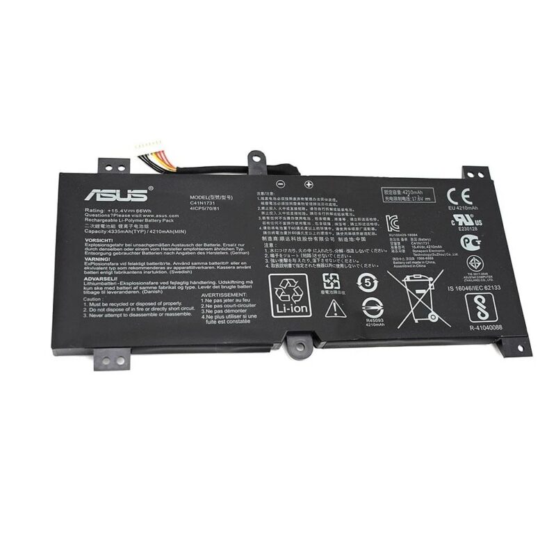 Батерия (оригинална) за лаптоп ASUS ROG Strix GL504GM GL504GS GL504GW C41N1731, 15.4V, 66Wh Намаления и отстъпки ЧеренПетък 3