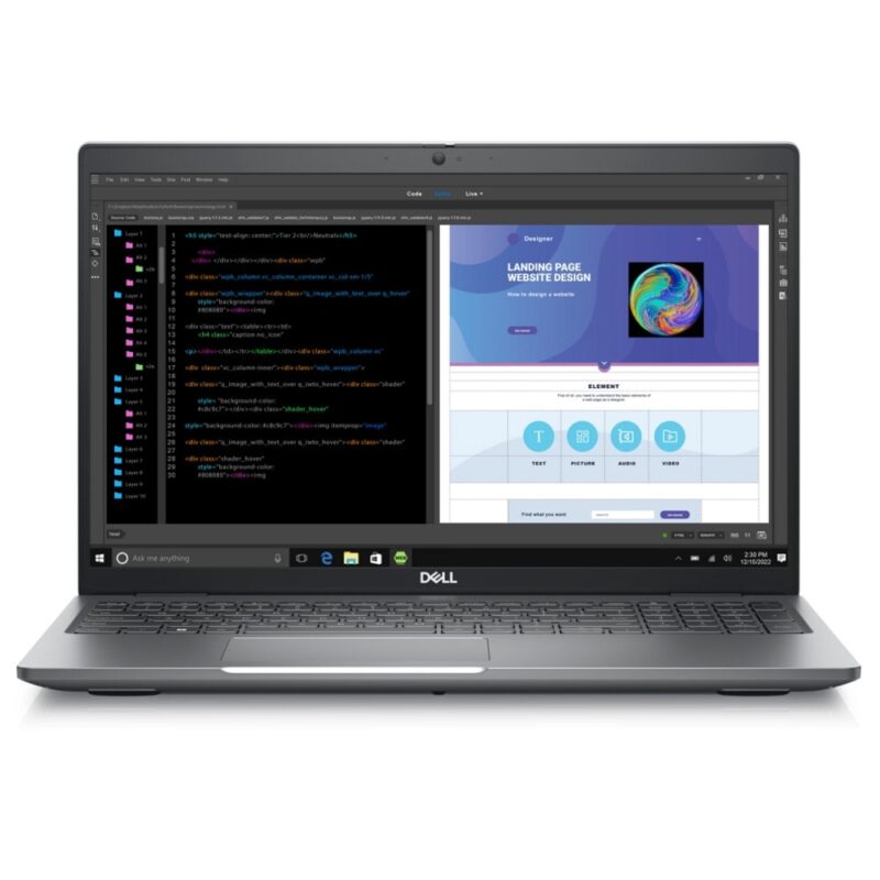 Лаптоп Dell Precision 3580 (N209P3580EMEA_VP)(сив), дванадесетядрен Intel Core i7-1360P 2.2/5.0GHz, 15.6″ (39.62cm) Full HD IPS Anti-Glare дисплей & Nvidia RTX A500 4GB, (HDMI), 16GB DDR5, 512GB SSD NVMe, 2x Thunderbolt … Намаления и отстъпки ЧеренПетък 3
