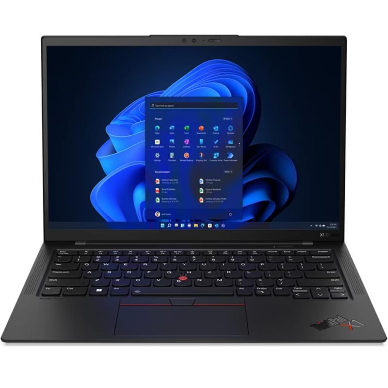 Лаптоп Lenovo ThinkPad X1 Carbon Gen 11 (21HM006EBM), десетядрен Intel Core i7-1355U 1.7/5.0GHz, 14″ (35.56 cm) WUXGA IPS дисплей (Thunderbolt 4), 32GB LPDDR5, 1TB SSD NVMe, 1x USB 3.2 (Gen 1), Windows 11 Pro, 1.12 kg Намаления и отстъпки ЧеренПетък 3