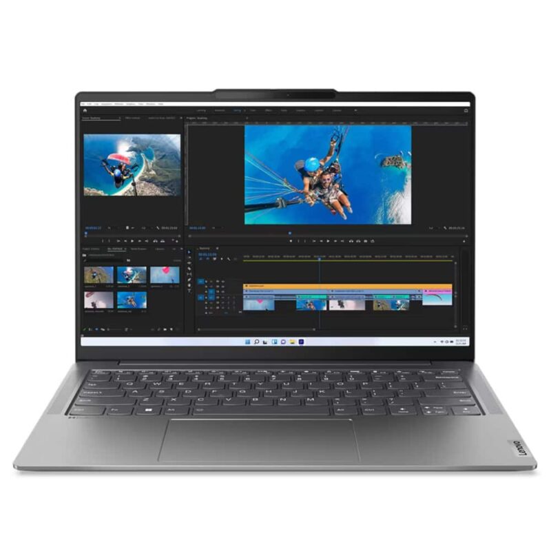 Лаптоп Lenovo Yoga Slim 6 14IAP8 (82WU0060BM)(сив), дванадесетядрен Intel Core i7-1260P 2.1/4.7GHz, 14″ (35.56cm) WUXGA OLED Anti-Glare дисплей, (HDMI), 16GB LPDDR5, 1TB SSD NVMe, 2x Thunderbolt 4, No OS, 1.35kg Намаления и отстъпки ЧеренПетък 3