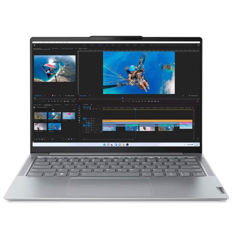 Лаптоп Lenovo Yoga Slim 6 14APU8 (82X30006BM)(сив), шестядрен AMD Ryzen 5 7540U 3.2/4.9GHz, 14″ (35.56cm) 2.2K Anti-Glare дисплей, (HDMI), 16GB LPDDR5, 1TB SSD NVMe, 1x USB4, No OS, 1.35kg Намаления и отстъпки ЧеренПетък 3