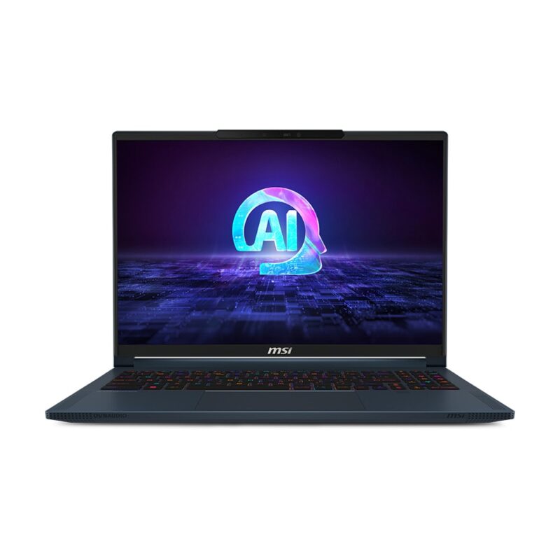 Лаптоп MSI Stealth 16 AI Studio A1VGG (9S7-15F412-053)(син), шестнадесетядрен Intel Core Ultra 9 185H 1.8/5.1GHz, 16″ (40.64cm) QHD+ 240Hz IPS дисплей & NVIDIA RTX 4070 8GB, 32GB DDR5, 2TB SSD NVMe, 1x Thunderbolt … Намаления и отстъпки ЧеренПетък 3