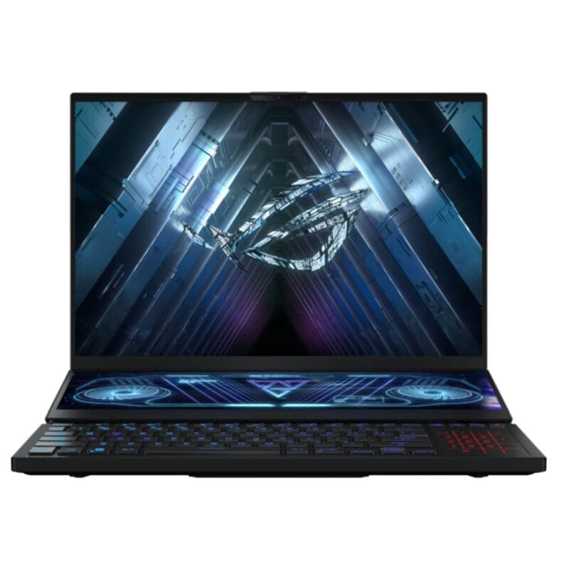 Лаптоп Asus ROG Zephyrus Duo 16 GX650PI-NM011X (90NR0D71-M000J0), шестнадесетядрен AMD Ryzen 9 7945HX 2.5/5.4GHz, 16.0″ (40.64 cm) WQXGA 240Hz Anti-Glare Display & GF RTX 4070 8GB, (HDMI), 32GB DDR5, 2TB SSD, Windows 11 Pro … Намаления и отстъпки ЧеренПетък 3