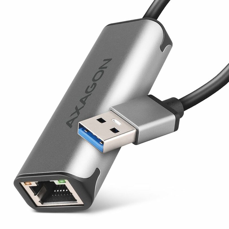 Мрежови адаптер AXAGON ADE-25R, от USB-A(м) към 1x 10/100/1000/2500 RJ45, сив Намаления и отстъпки ЧеренПетък 3