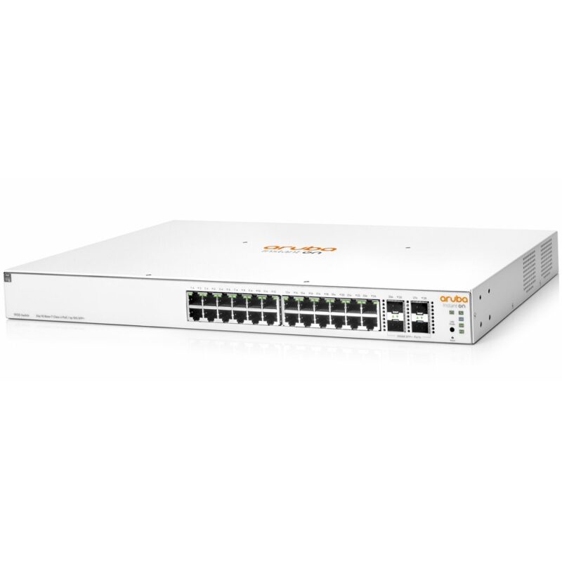 Суич HPE Aruba Instant On 1930 24G JL684B, 10000Mbps, 28 порта, 24x 10/100/1000Mbps RJ45 PoE, 4x 10GbE SFP+ Намаления и отстъпки ЧеренПетък 3