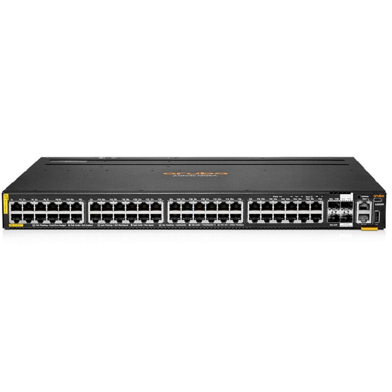 Суич HPE Aruba CX 6200M 48G R8Q70A, 10000 Mbps, 52 порта, 48x 10/100/1000Mbps RJ45 PoE, 4x 10GbE SPF+ Uplink Намаления и отстъпки ЧеренПетък 3