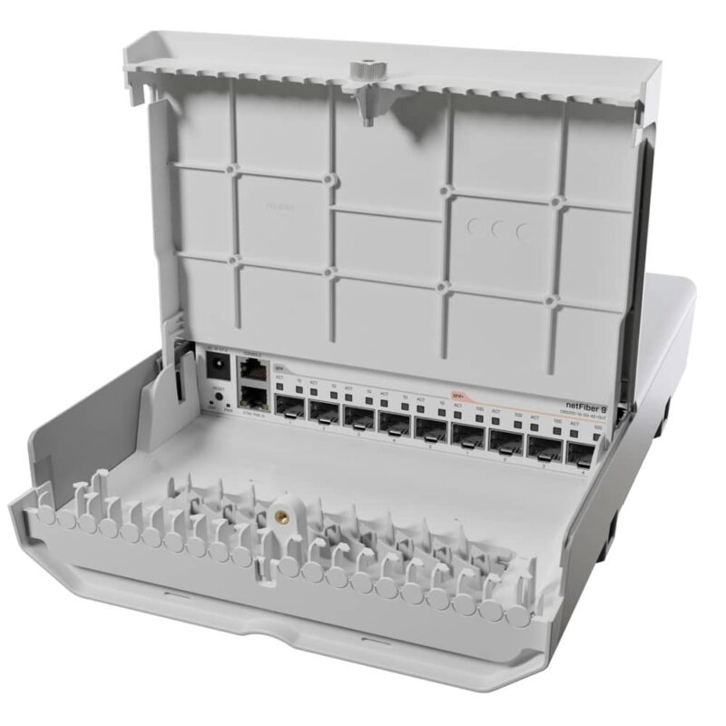 Суич MikroTik CRS310-1G-5S-4S+OUT, 10x порта, 10000 Mbps, 1x 10/100/1000 Mbps RJ45, 5x SFP, 4x SFP+ 10G, 1x Console Port Намаления и отстъпки ЧеренПетък 3