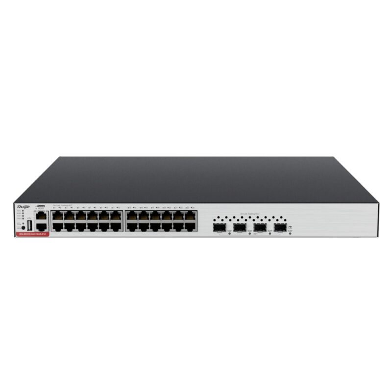 Суич Ruijie RG-S5310-24GT4XS-P-E, 28 порта, 24x 10/100/1000Mbps RJ45, 4x 100/1000Mbps SFP+ Намаления и отстъпки ЧеренПетък 3