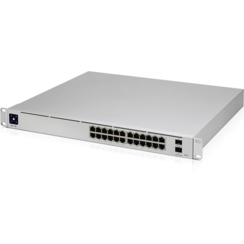 Суич Ubiquiti UniFi USW-24-U, 26 порта, 24x 10/100/1000 RJ45, 2x SFP Намаления и отстъпки ЧеренПетък