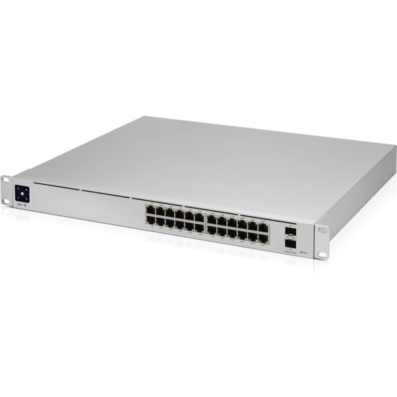 Суич Ubiquiti UniFi USW-24-U, 26 порта, 24x 10/100/1000 RJ45, 2x SFP Намаления и отстъпки ЧеренПетък 2