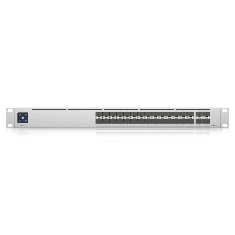 Суич Ubiquiti UniFi Switch Pro Aggregation, 25 000Mbps, 32 порта, 28x 10/100/1000/10000 Mbps SFP+, 4x /1000/10000/25000 SFP28 Намаления и отстъпки ЧеренПетък 3