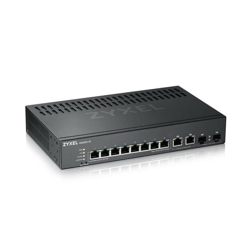 Суич ZYXEL GS2220-10, 10 порта, 1000Mbps, 10x 10/100/1000 Mbps RJ-45 Намаления и отстъпки ЧеренПетък 3