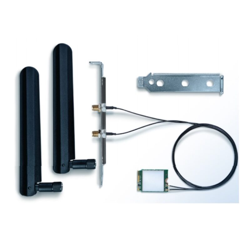 Мрежови адаптер Intel Wi-Fi 6 (Gig+) Desktop Kit, 2402Mbps, WiFi6 (802.11ax), Bluetooth 5.2, M.2(2230) Намаления и отстъпки ЧеренПетък 3