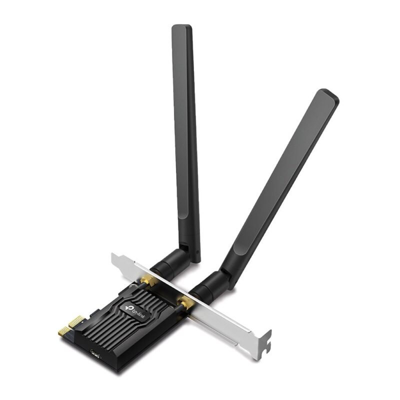 Мрежови адаптер TP-Link Archer TX20E, 1800Mbps, Wireless AX, 2.4GHz (574Mbps)/5GHz (1201Mbps), PCIe, Bluetooth 5.2, 2 външни антени Намаления и отстъпки ЧеренПетък 3