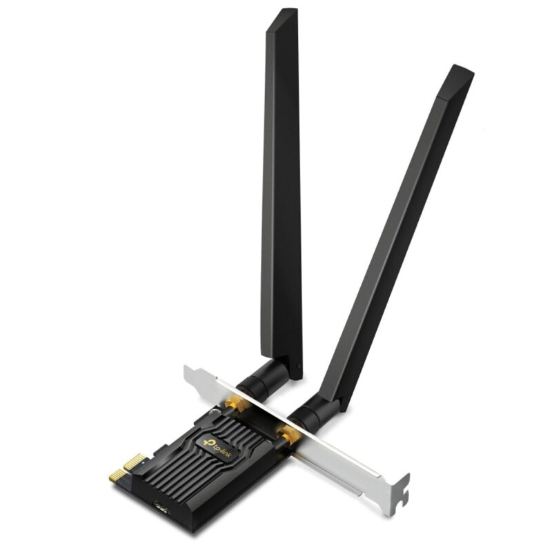 Мрежови адаптер TP-Link Archer TXE72E, 5400Mbps, Wireless AX, 2.4GHz (574Mbps)/5GHz (2402Mbps)/6GHz (2402Mbps), PCIe, 2 външни антени Намаления и отстъпки ЧеренПетък 3