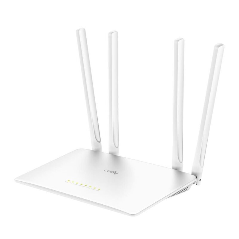 Рутер Cudy WR1200, 1200Mbps, Wireless AC, 2.4GHz (300 Mbps)/ 5 Ghz (867 Mbps), 1x WAN, 4x 10/100 Намаления и отстъпки ЧеренПетък 3