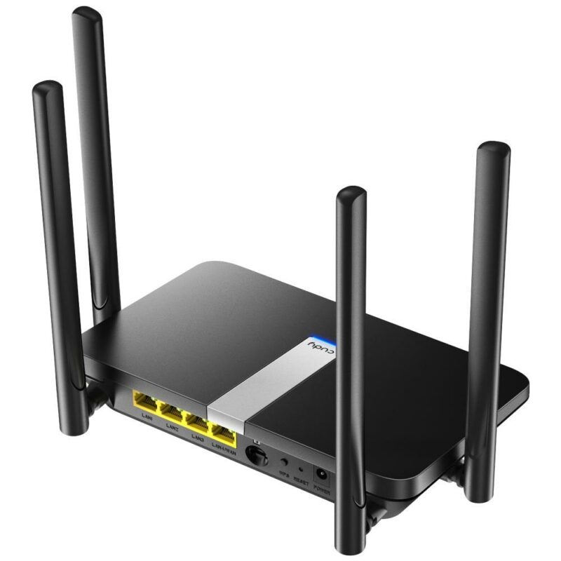 Рутер Cudy LT500, 1200Mbps, 2.4GHz(300Mbps)/5GHz(867Mbps), Wireless AC, 3x LAN 10/100, 1x WAN 10/100, 4x външни антени Намаления и отстъпки ЧеренПетък 3