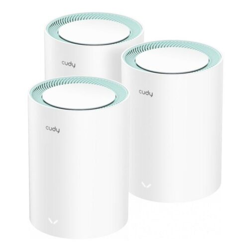 Безжична Wi-Fi система Cudy M1300, 1200Mbps, 2.4GHz (300Mbps)/5GHz (867Mbps), Wireless AC, 1x LAN 100/1000, 1x WAN 100/1000, 2 вътрешни антени, 3 бр. Намаления и отстъпки ЧеренПетък