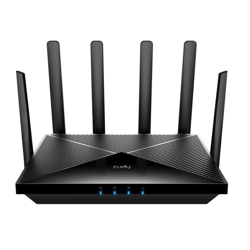 Рутер Cudy P5, 5G, 3000Mbps, 2.4GHz (574Mbps)/5GHz (2402Mbps), Wireless AX, 3x LAN 1000, 1x WAN, 2x Nano SIM слота, 6 външни антени Намаления и отстъпки ЧеренПетък 3