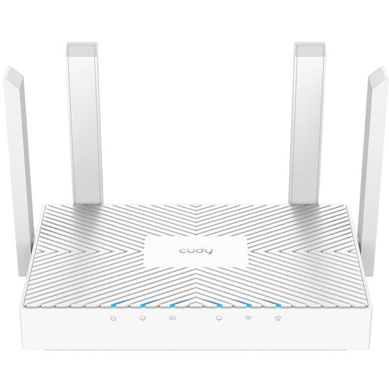 Рутер Cudy WR1300E, 1200Mbps, 2.4GHz (300Mbps) / 5GHz (867Mbps), Wireless AC, 2x LAN 10/100/1000 Mbps, 1x WAN 10/100/1000 Mbps, 4x външни антени Намаления и отстъпки ЧеренПетък 3