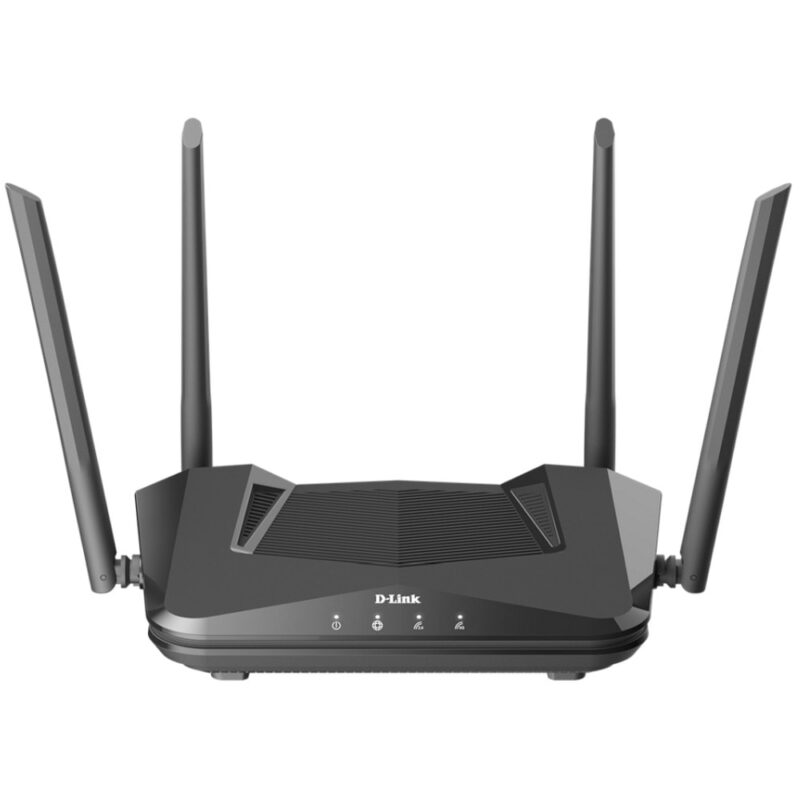 Рутер D-Link DIR-X1530, 1500Mbps, 2.4GHz(300Mbps) / 5GHz(1200Mbps), Wireless AX, 3x LAN 10/100/1000Mbps, 1x WAN 10/100/1000Mbps, 4x външни антени Намаления и отстъпки ЧеренПетък 3