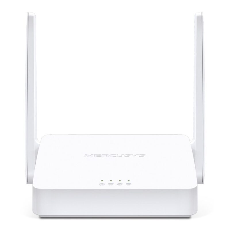 Рутер Mercusys MW302R, 300Mbps, 2.4GHz, Wireless N, 2x LAN 100, 1x WAN 100, 2 външни антени Намаления и отстъпки ЧеренПетък 3