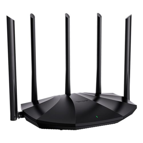 Рутер Tenda RX2 Pro, 1800Mbps, 2.4GHz(300 Mbps)/5GHz(1201 Mbps), Wireless AX, 3x 10/100/1000Mbps LAN, 1x 10/100/1000Mbps WAN, 5x външни антени Намаления и отстъпки ЧеренПетък