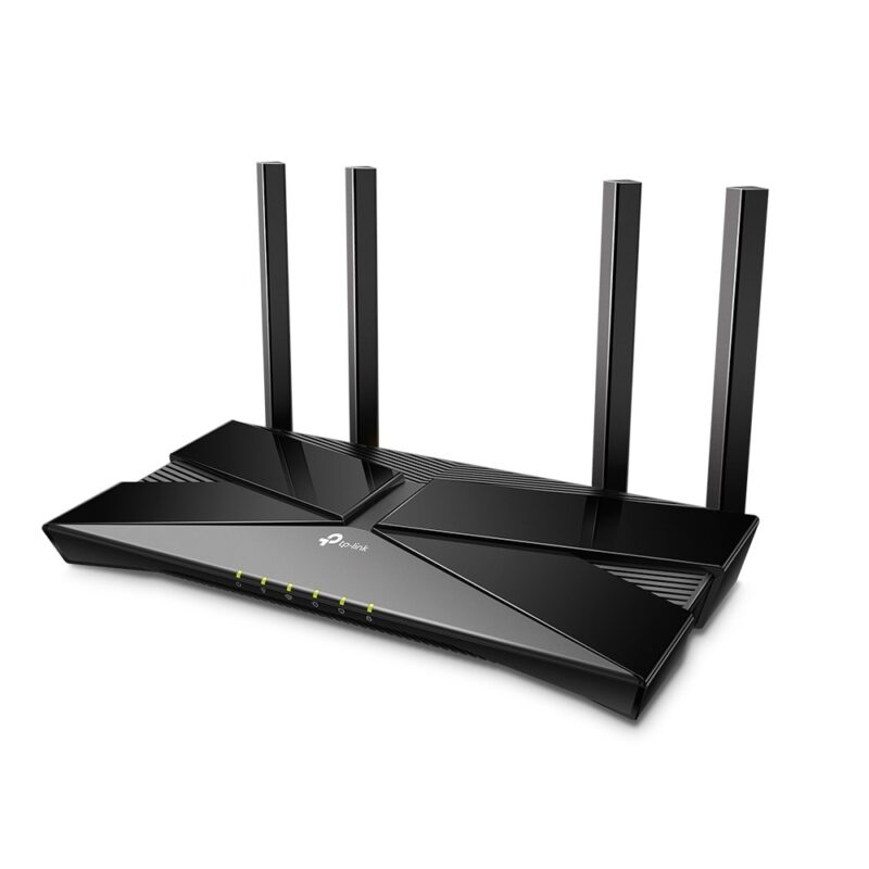 Безжичен рутер TP-Link Archer AX53 AX3000, 3000Mbps, 2.4GHz (574Mbps)/5GHz (2402Mbps), Wi-Fi AX, 4x 10/100/1000Mbps LAN, 1x 10/100/1000Mbps WAN, 4 външни антени Намаления и отстъпки ЧеренПетък 3