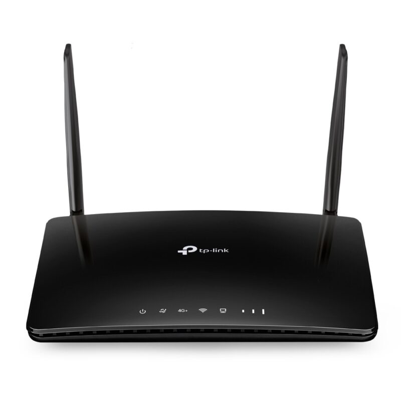 Рутер TP-Link Archer MR500, 4G, 1200Mbps, 2.4GHz(300 Mbps) & 5GHz(867 Mbps), Wireless AC, 3x LAN 10/100/1000Mbps, 1x WAN 10/100/1000Mbps, 1x SIM слот, 2x външни антени Намаления и отстъпки ЧеренПетък 3