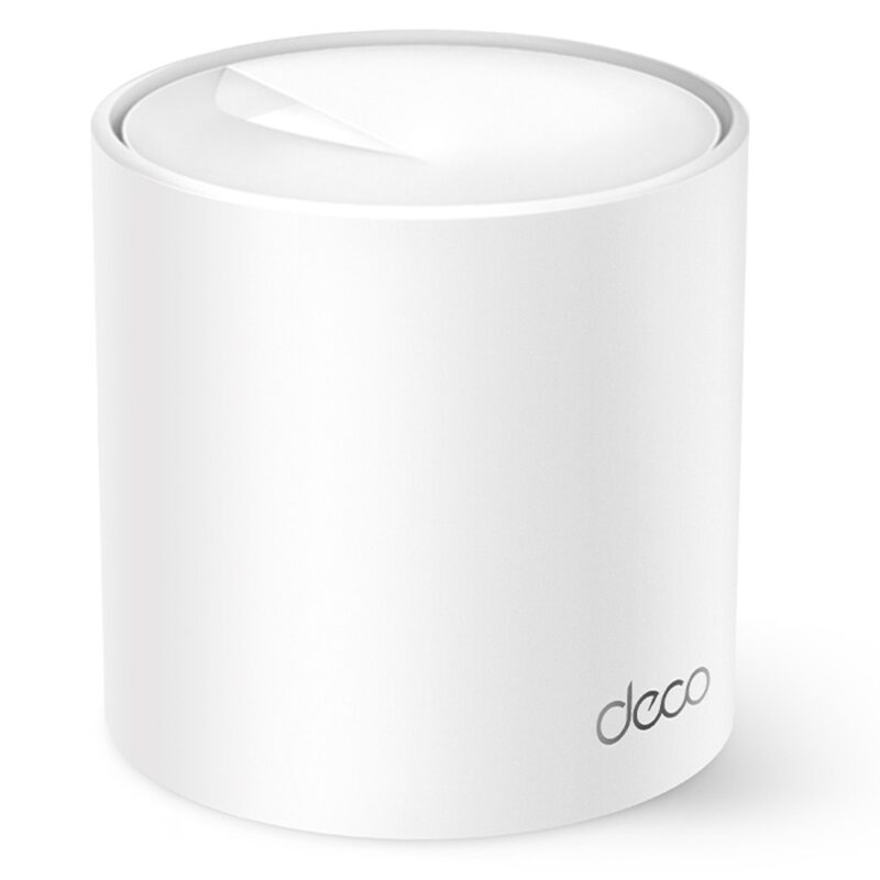 Безжична Mesh Wi-fi система TP-Link Deco X10 (2 pack), 1500Mbps, 2.4GHz (300 Mbps)/ 5GHz (1201 Mbps), Wireless AX, 2x 10/100/1000 Mbps RJ45, 2 вътрешни антени Намаления и отстъпки ЧеренПетък 3
